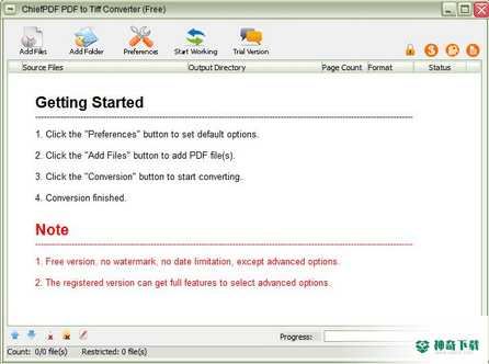 ChiefPDF PDF to Tiff Converter
