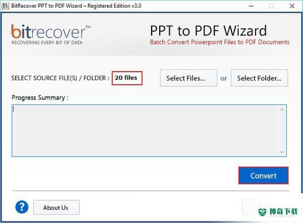 BitRecover PPT to PDF Wizard