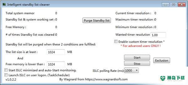 Intelligent standby list cleaner