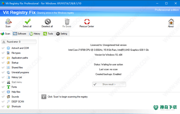 Vit Registry Fix