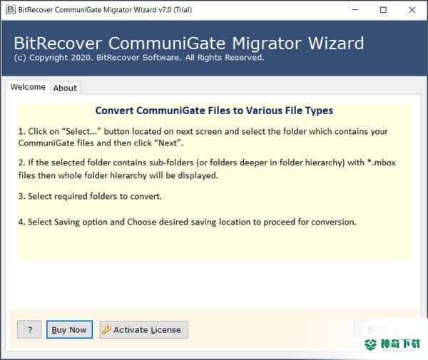 BitRecover CommuniGate Migrator Wizard