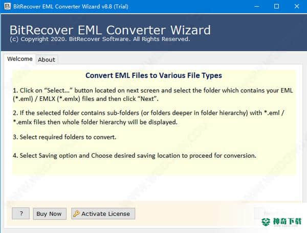 BitRecover EML Converter Wizard