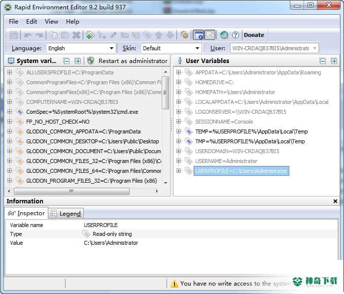 Rapid Environment Editor (RapidEE)