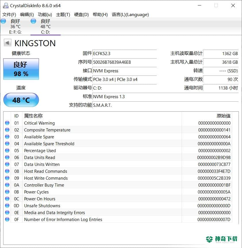 CrystalDiskInfo