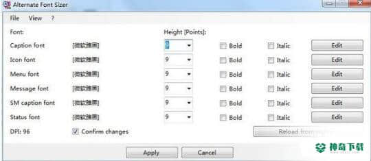 Alternate Font Sizer