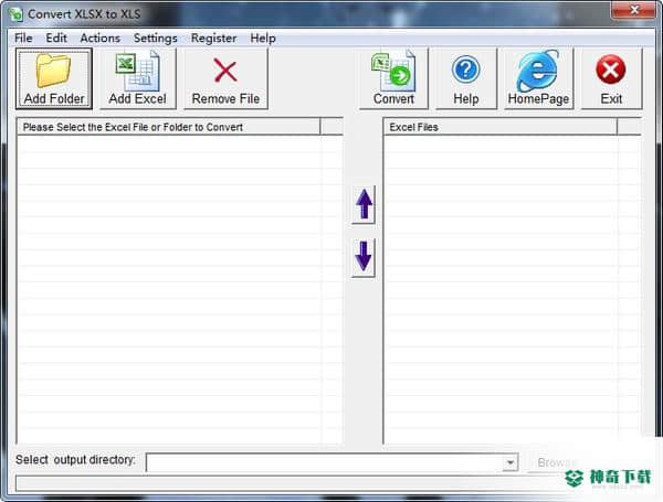 Convert XLSX to XLS