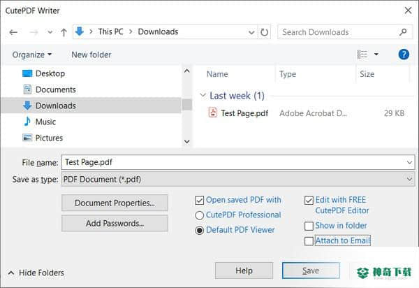 CutePDF Writer