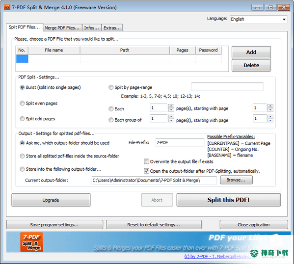 7-PDF Split & Merge