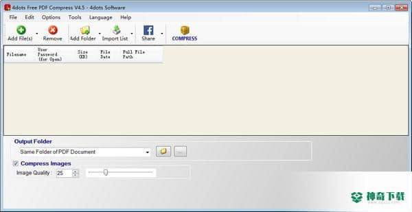 4dots Free PDF Compress