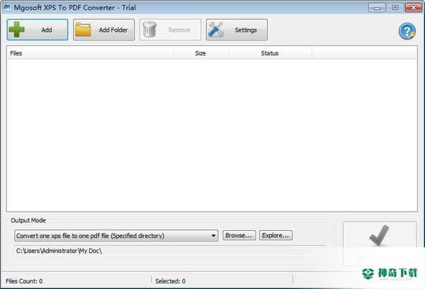 Mgosoft XPS To PDF Converter