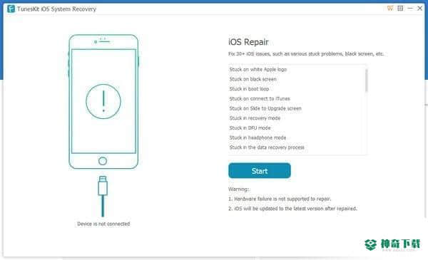 TunesKit iOS System Recovery