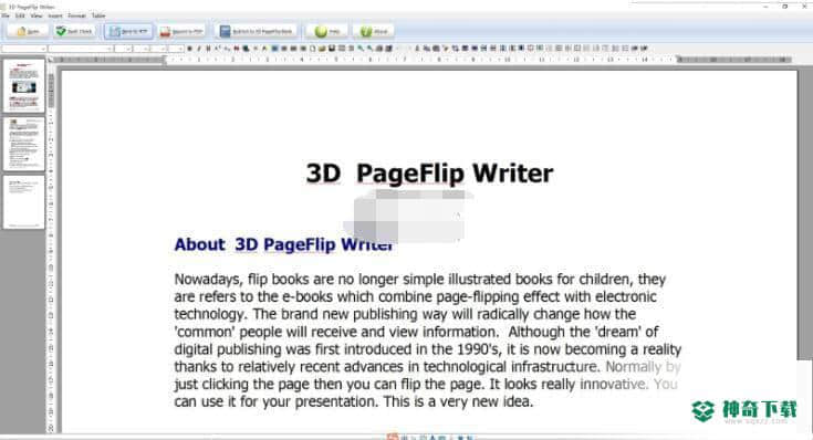 3DPageFlip Writer