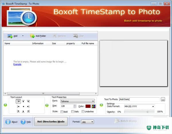 Boxoft TimeStamp to Photo