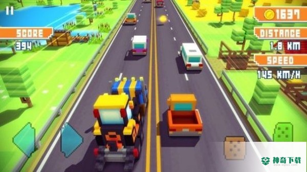 方块公路交通赛车v1.2.4版下载