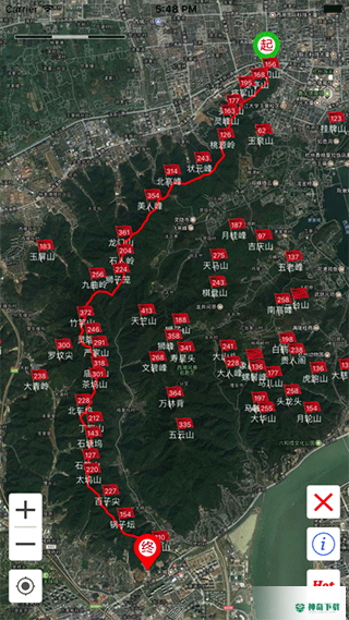 杭州登山地图2022最新下载