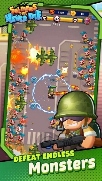 士兵永不凋零无限金币钻石版