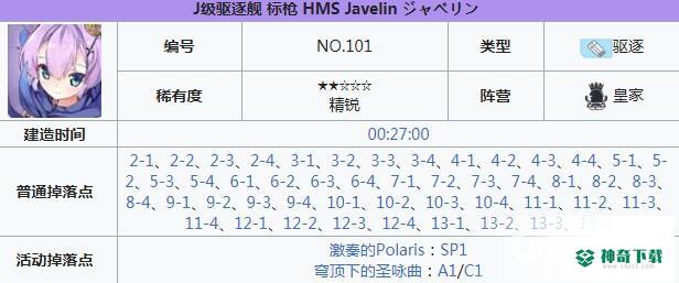 碧蓝航线标枪在哪捞？_碧蓝航线攻略_神奇下载
