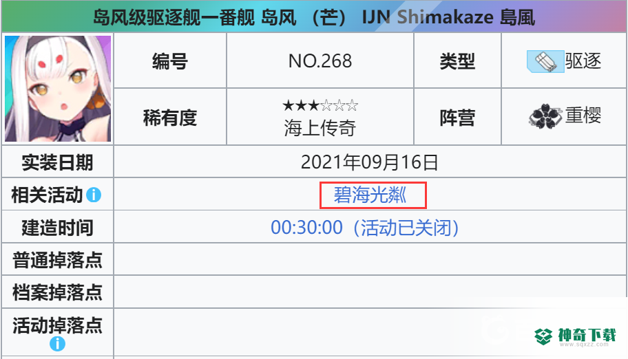 碧蓝航线岛风哪里捞？_碧蓝航线教程玩法_神奇下载