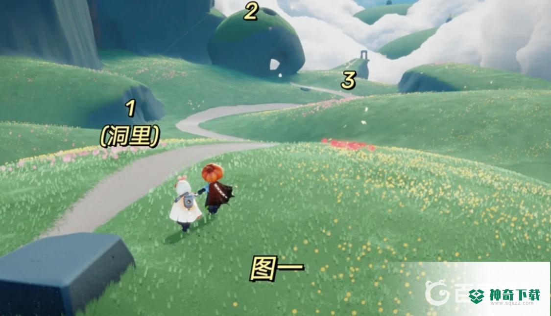 光遇云野21个小金人位置分布在哪？_光遇攻略_神奇下载
