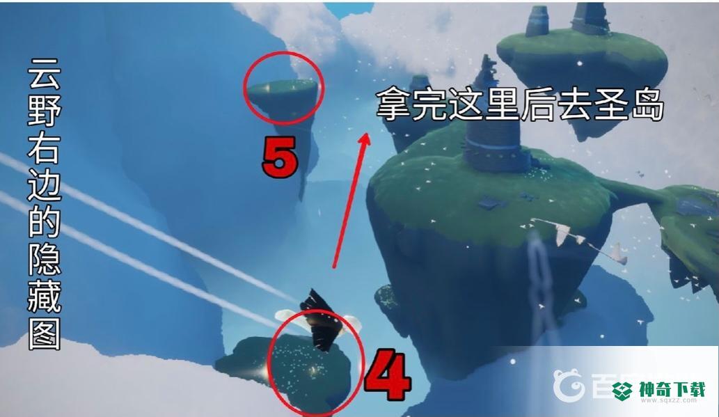 光遇云野21个小金人位置分布在哪？_光遇攻略_神奇下载