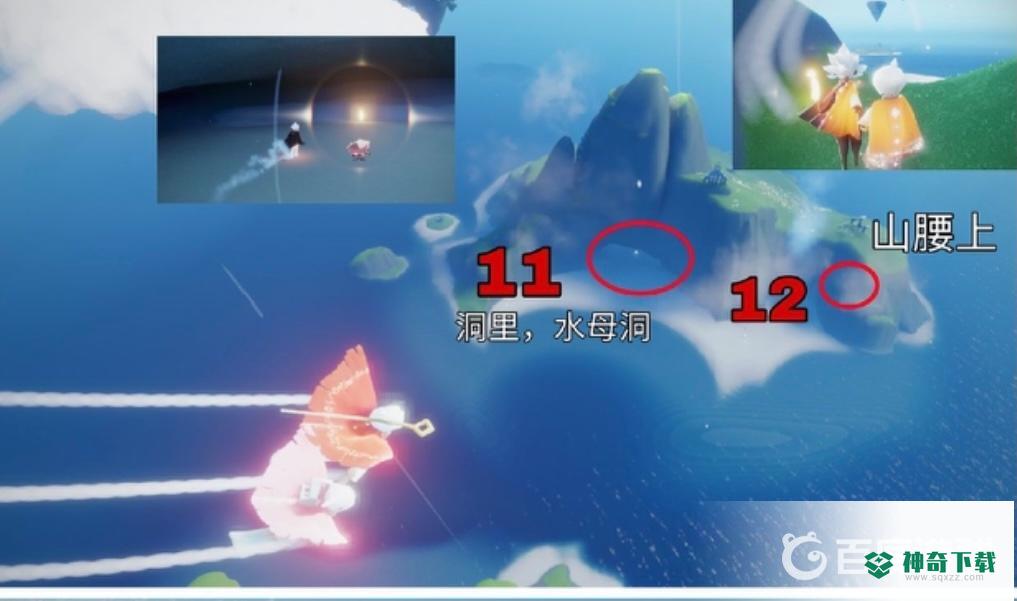 光遇云野21个小金人位置分布在哪？_光遇攻略_神奇下载