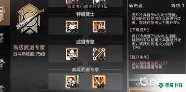 明日之后跳砍武士需要多少级？_明日之后攻略教程_神奇下载