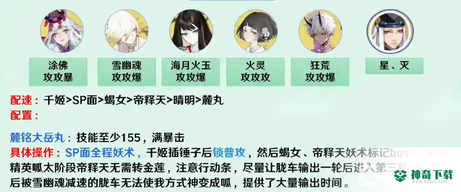 阴阳师逢魔周一到周五阵容顺序是什么？_阴阳师攻略_神奇下载