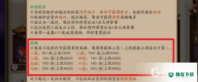 阴阳师荣誉上限是多少？_阴阳师教程_神奇下载