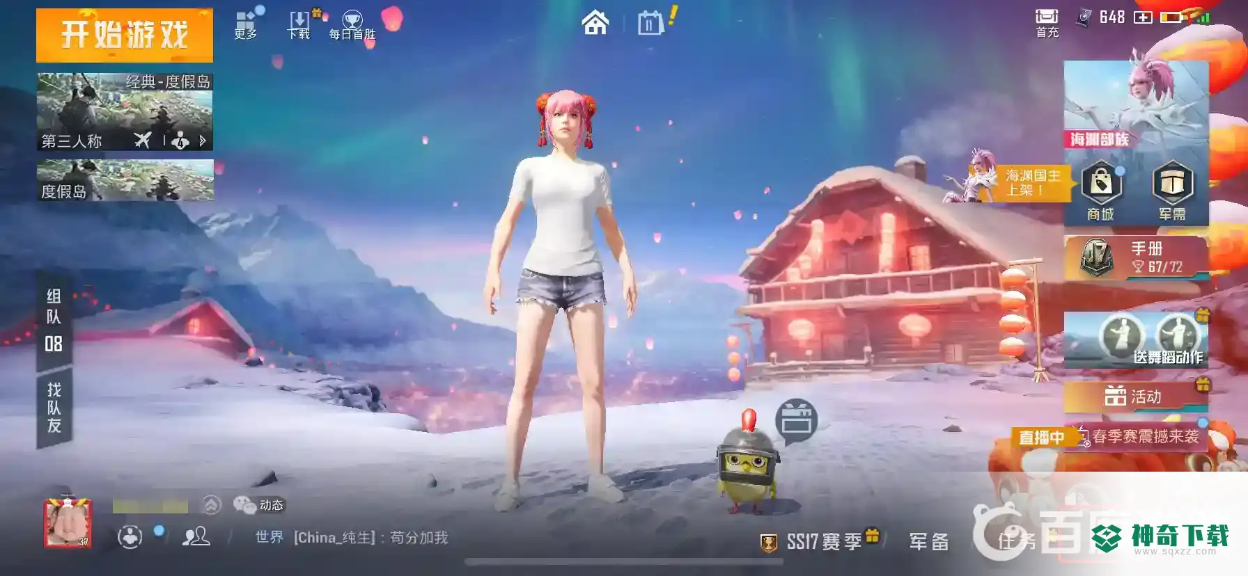 和平精英如何不显示头盔？_和平精英教程玩法_神奇下载