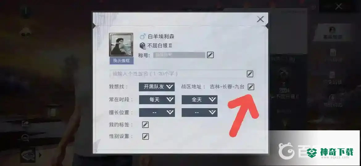 和平精英怎么改战区定位？_和平精英攻略分享_神奇下载