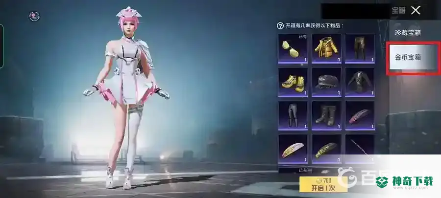和平精英吃鸡怎么用金币开宝箱？_和平精英玩法分享_神奇下载