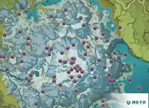 原神雪山绯红玉髓位置在哪？_原神攻略教程_神奇下载
