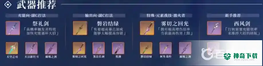 原神行秋带什么武器圣遗物?_原神攻略玩法_神奇下载
