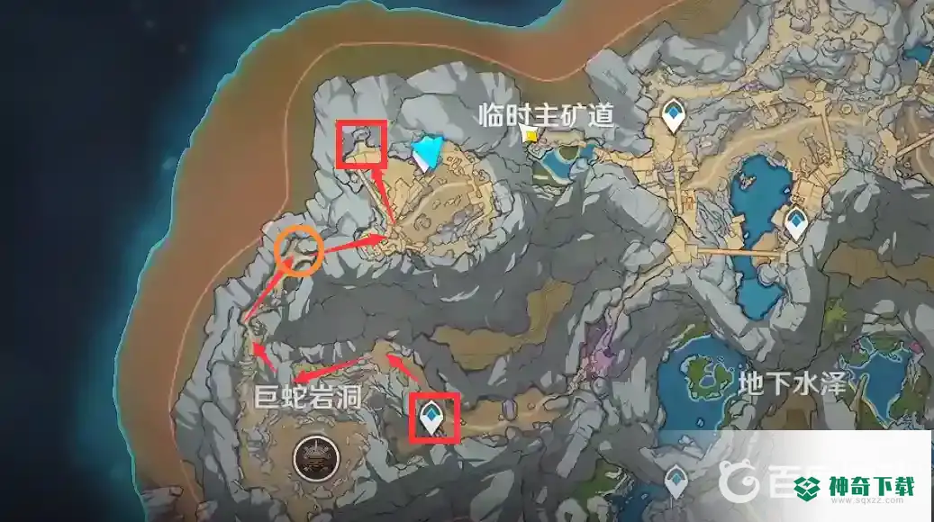 原神层岩巨渊临时主矿区铁门怎么开？_原神玩法分享_神奇下载