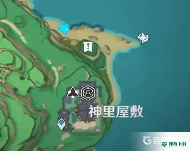 原神神里屋敷之外的滩涂地下在哪？_原神玩法分享_神奇下载