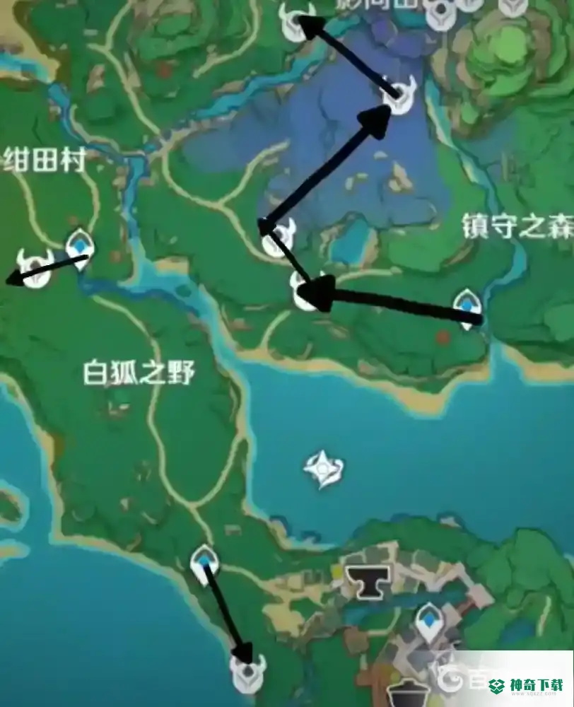 原神鬼兜虫采集路线是什么？_原神攻略玩法_神奇下载