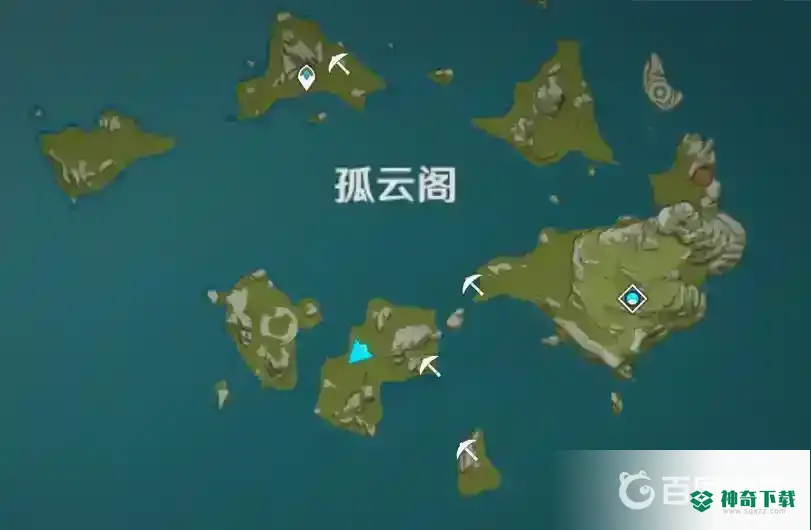 原神孤云阁f4位置在哪？_原神教程分享_神奇下载