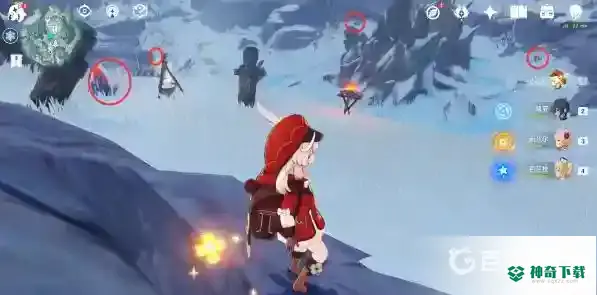 原神雪山三个碎片在哪里？_原神玩法分享_神奇下载