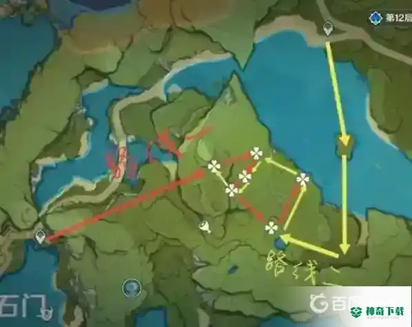 蒲公英籽推荐的采集路线和分布图？_原神教程分享_神奇下载