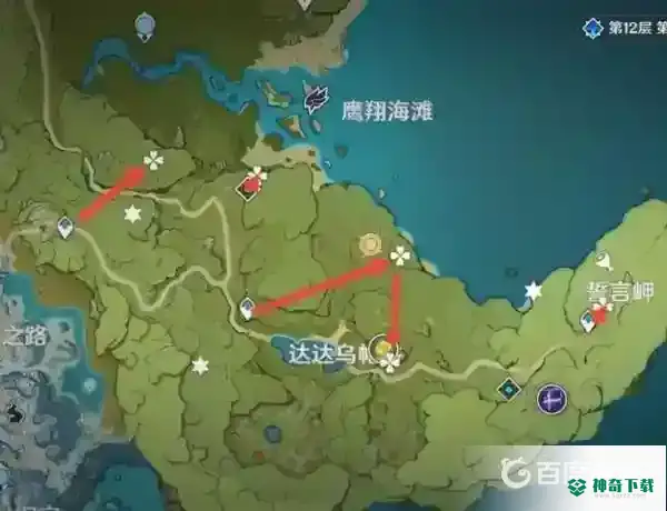蒲公英籽推荐的采集路线和分布图？_原神教程分享_神奇下载