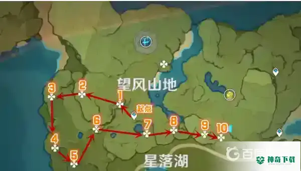 落落莓推荐的采集路线和分布图？_原神教程_神奇下载