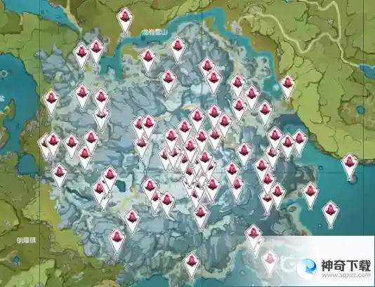 原神绯红玉髓详细位置在哪？_原神教程分享_神奇下载