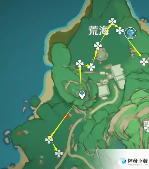 原神绯樱绣球采集路线都有哪些？_原神教程_神奇下载