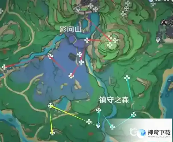 原神绯樱绣球采集路线都有哪些？_原神教程_神奇下载