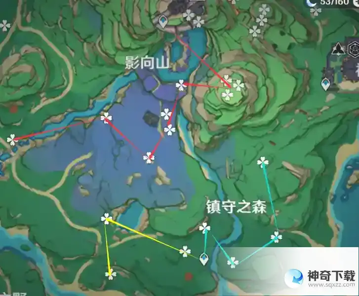 原神绯樱绣球采集路线都有哪些？_原神教程_神奇下载