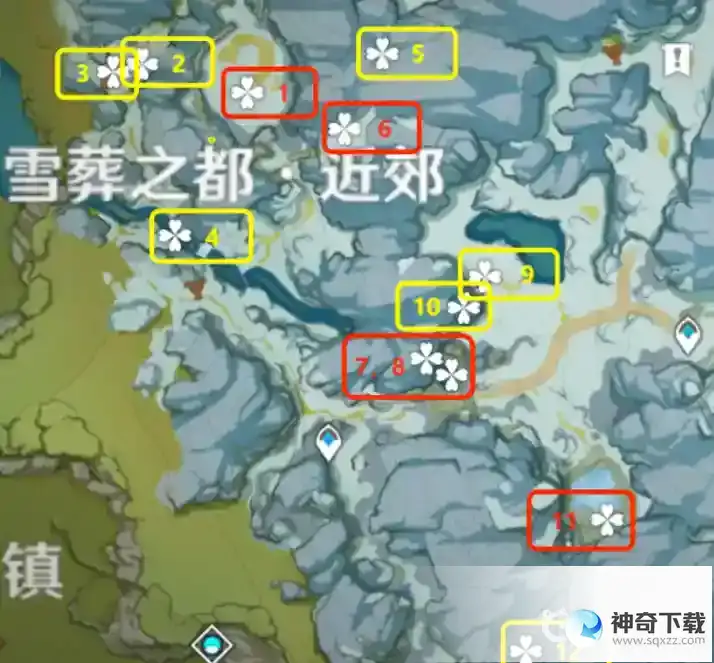 原神忍冬之树绯红玉髓位置在哪？_原神教程分享_神奇下载