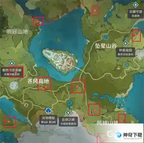 蒙德地灵龛位置在哪里？_原神玩法分享_神奇下载