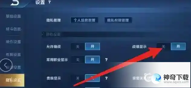 王者荣耀如何隐藏历史战绩_王者荣耀攻略分享_神奇下载