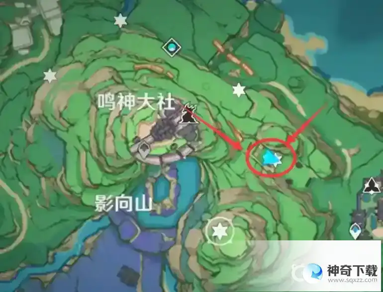 原神鸣神大社雷神瞳在哪？_原神攻略分享_神奇下载