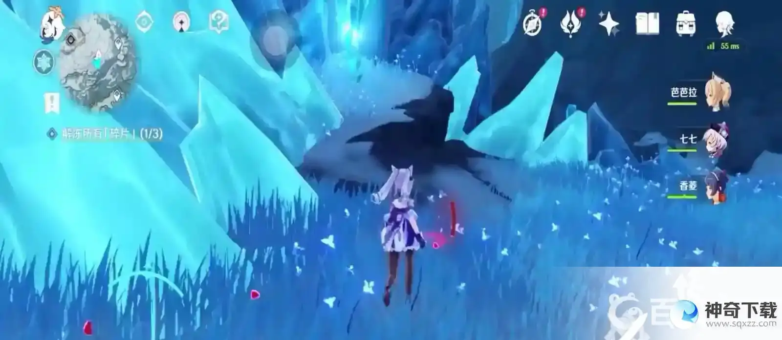 原神怎么上雪山山顶路线？_原神教程玩法_神奇下载
